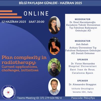 Plan Complexity in Radiotherapy: Current Applications, Challenges, Initiatives - 12 Haziran 2025