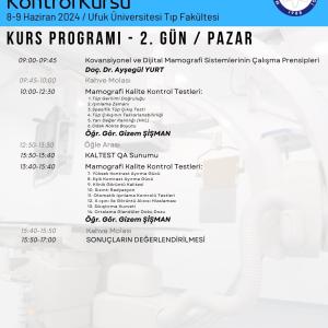 Radyoloji Sistemleri Kalite Kontrol Kursu - Ankara