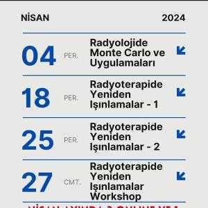 Etkinlik Takvimi - Nisan 2024