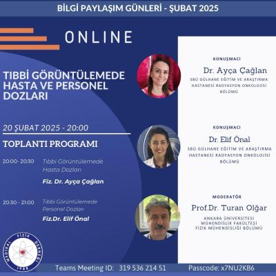 Tıbbi Görüntülemede Hasta ve Personel Dozları - 20 Şubat 2025