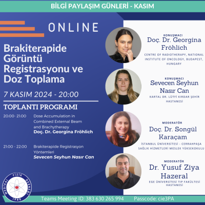Brakiterapide Görüntü Registrasyonu ve Doz Toplama - 7 Kasım 2024