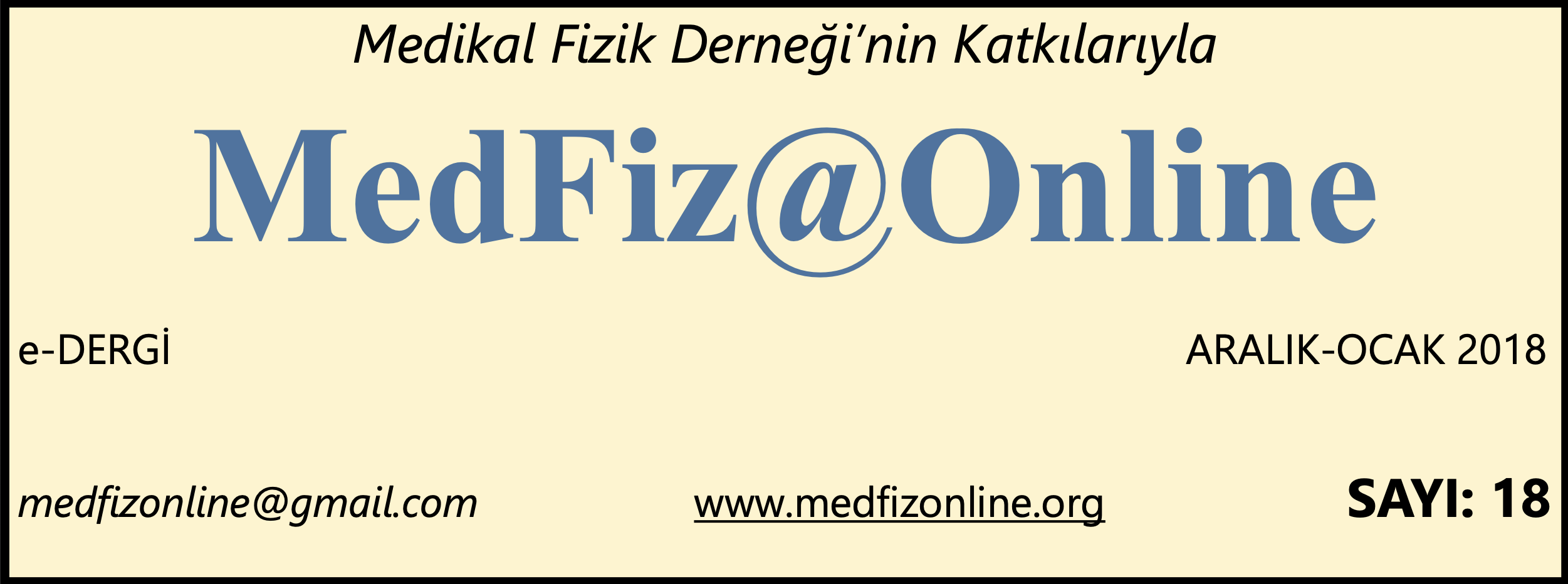 MedFiz@Online-ARALIK 2018-OCAK 2019 SAYI: 18