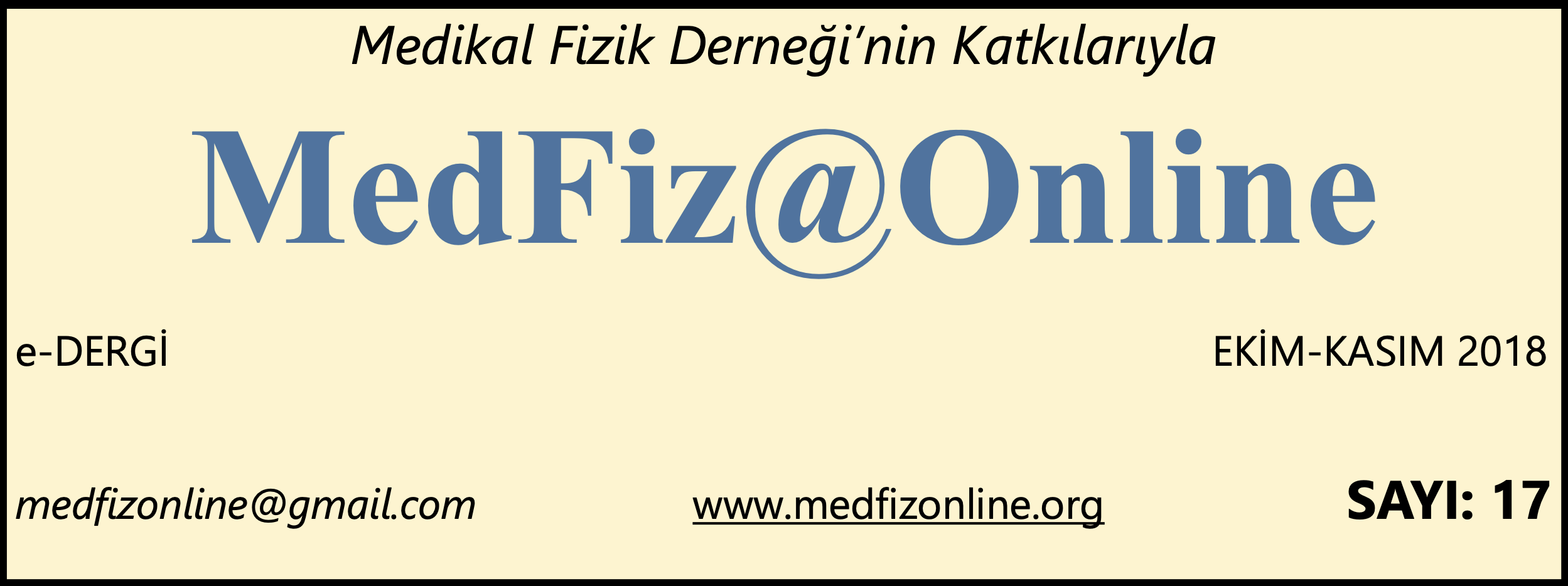 MedFiz@Online-EKİM-KASIM 2018 SAYI: 17