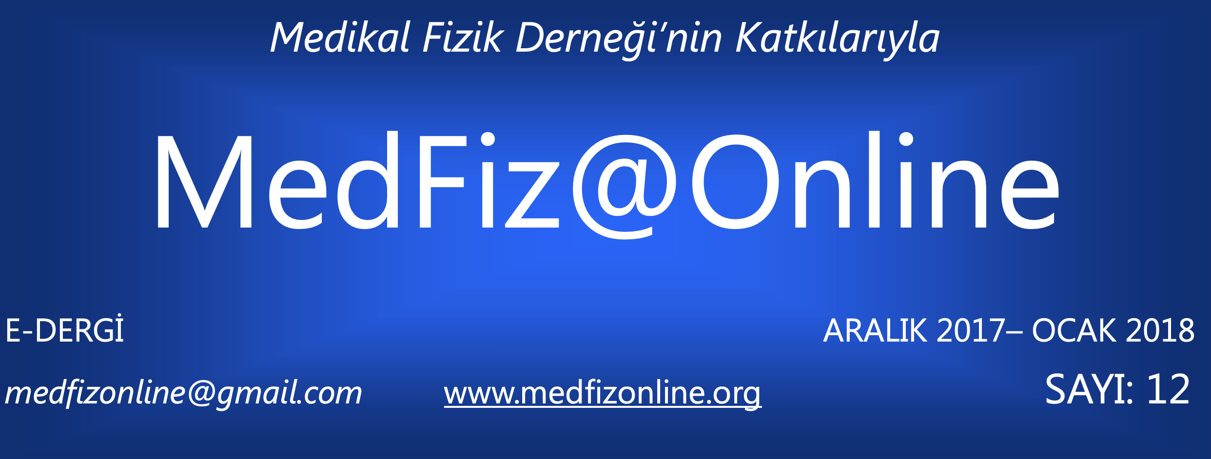 MedFiz@Online-ARALIK 2017-OCAK 2018 SAYI: 12