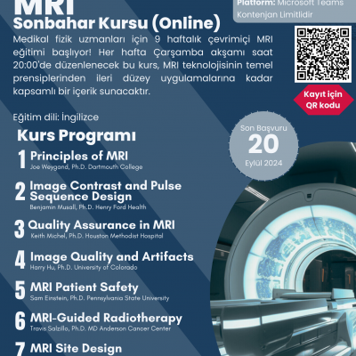 MR Görüntüleme Sonbahar Kursu - Online