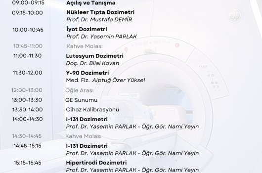 Nükleer Tıpta Dozimetri Kursu - Manisa