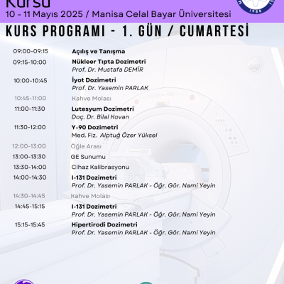 Nükleer Tıpta Dozimetri Kursu - Manisa