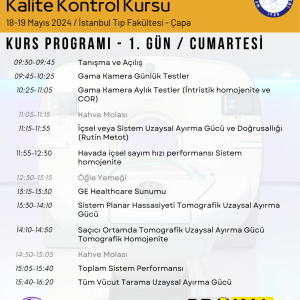 SPECT ve PET-CT Kalite Kontrol Kursu - İstanbul