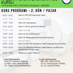 SPECT, PET-CT ve Doz Kalibratörü Kalite Kontrol Kursu - İstanbul