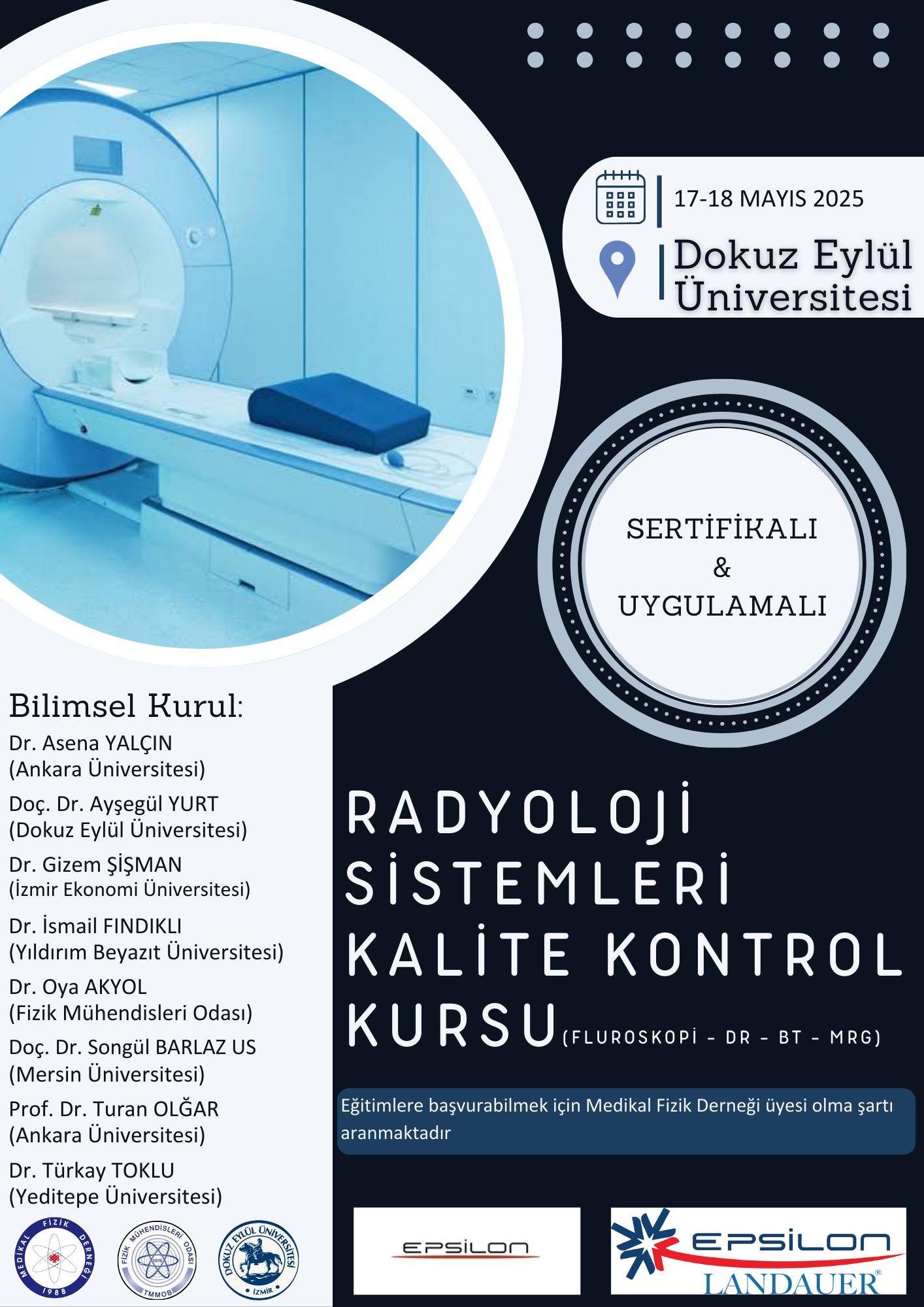 Radyoloji Sistemleri Kalite Kontrol Kursu 3 - İzmir
