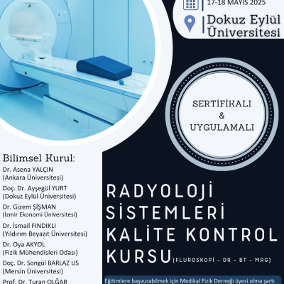 Radyoloji Sistemleri Kalite Kontrol Kursu 3 - İzmir