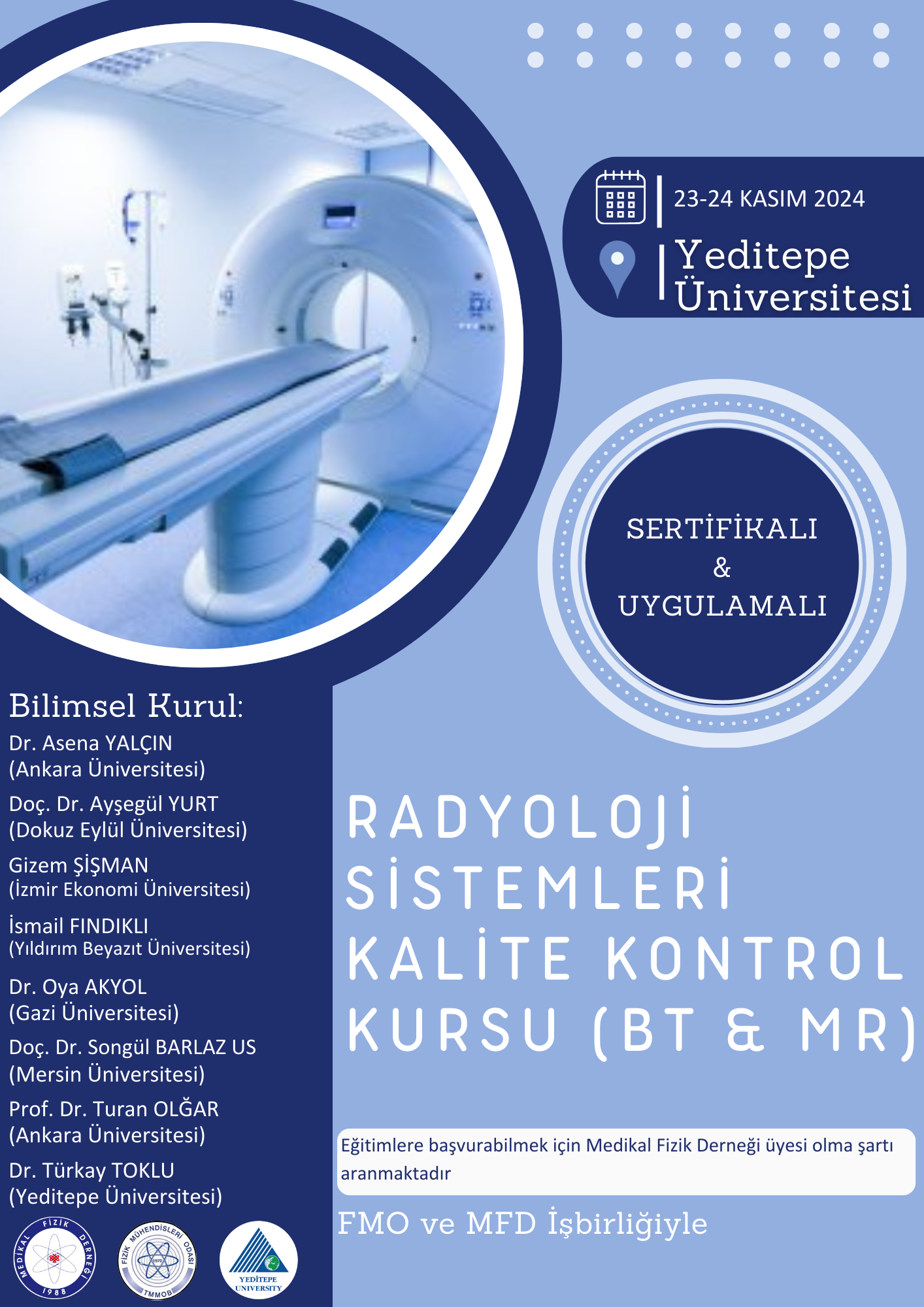 Radyoloji Sistemleri Kalite Kontrol Kursu 2 - İstanbul